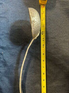 Vintage 1990s Hand Hammered Aluminum Soup Punch Ladle 15.5" NWOT